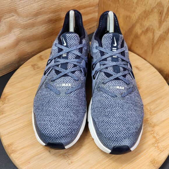 Nike Air Max Sequent 3 Obsidian Womens Blue Running Shoes Sneakers - Picture 3 of 9